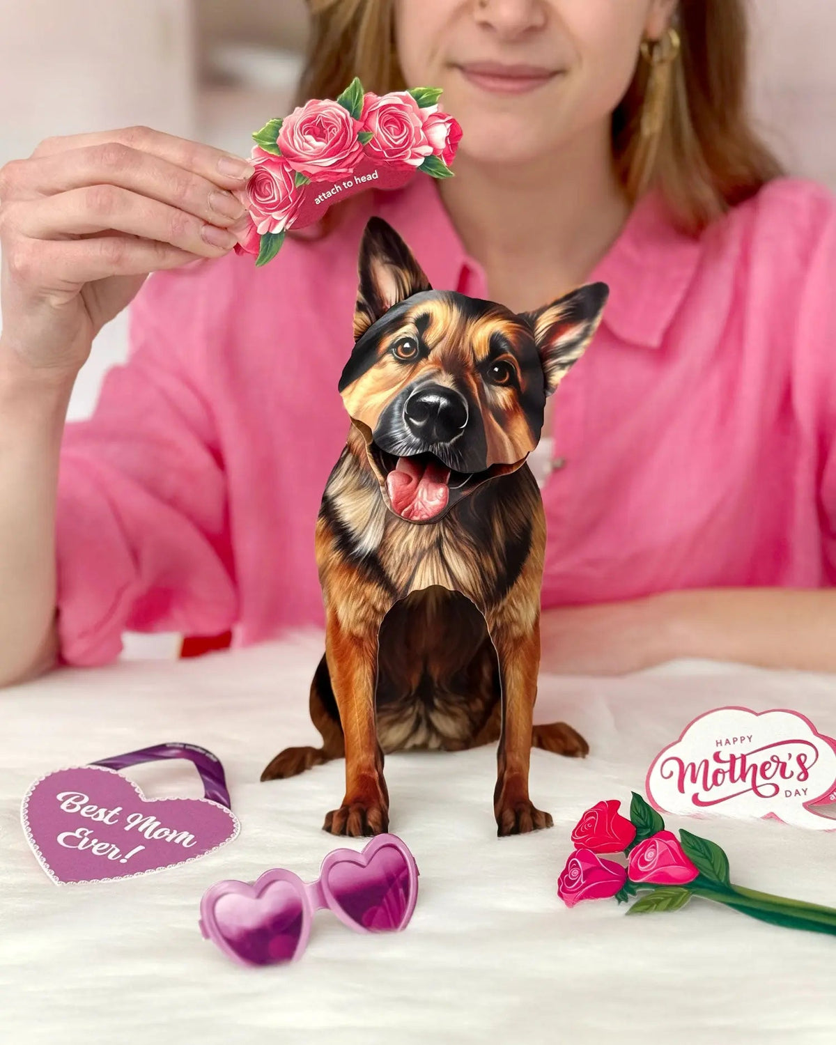 Mother's Day German Shepherd Pop-Up Card