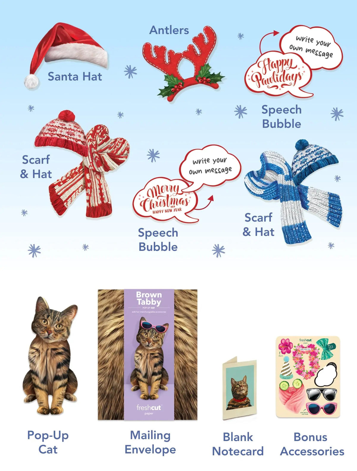 Holiday Brown Tabby Cat