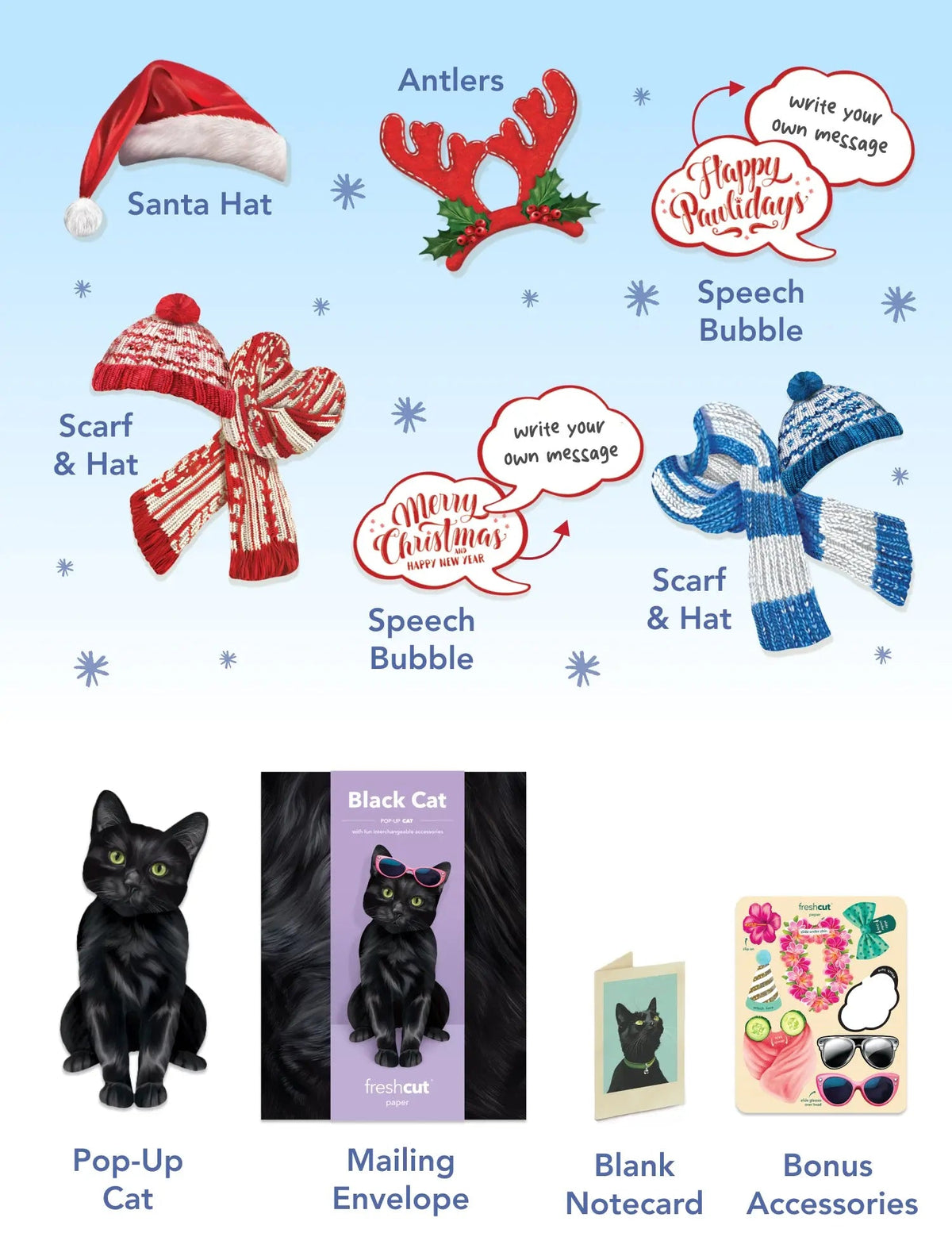 Holiday Black Cat