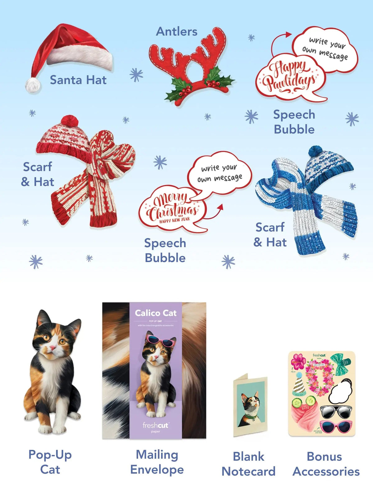 Holiday Calico Cat