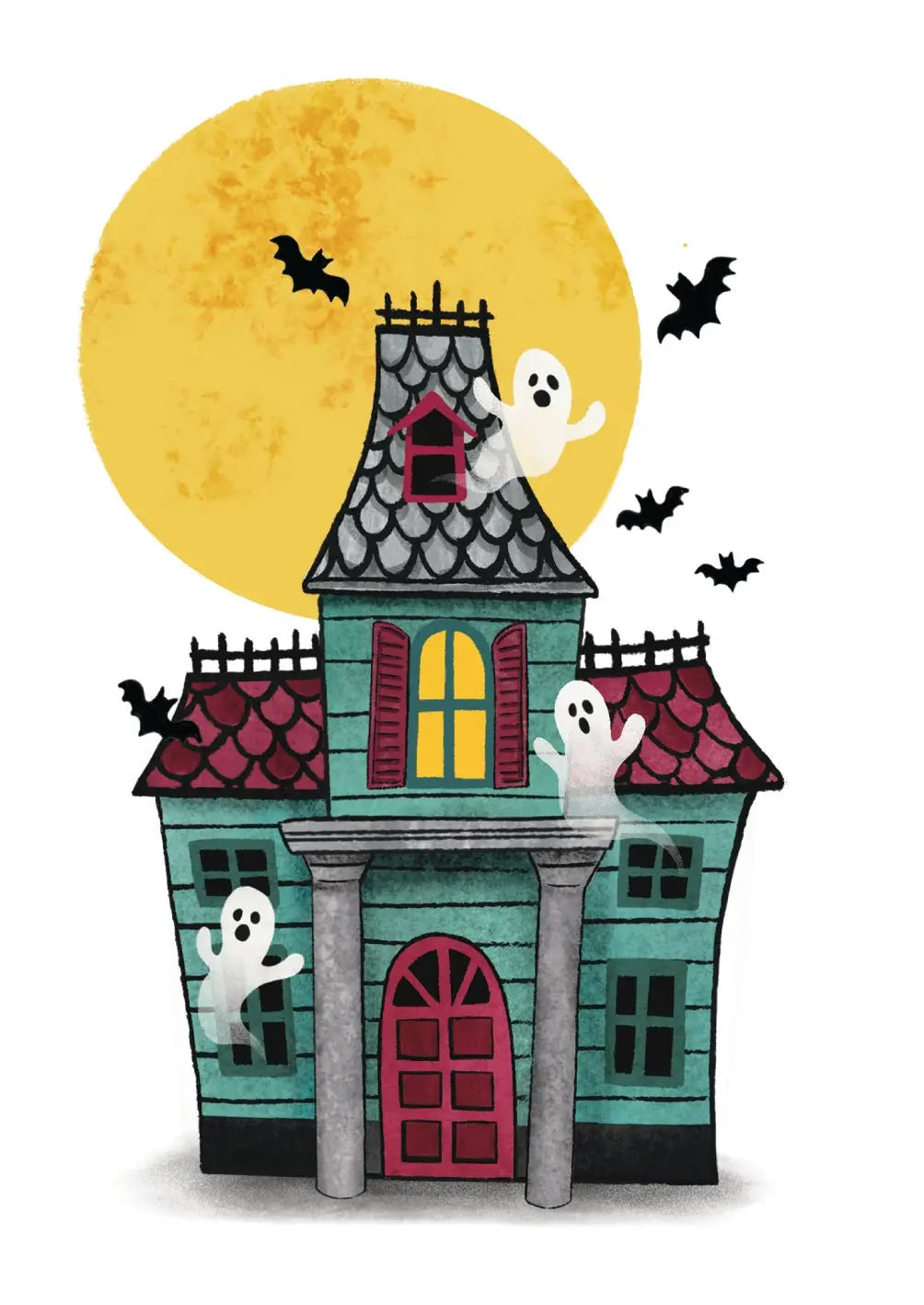 Haunted House Card