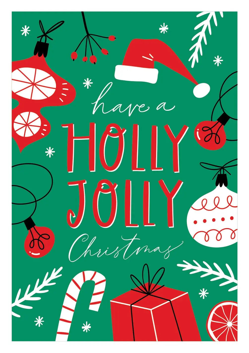 Holly Jolly Card