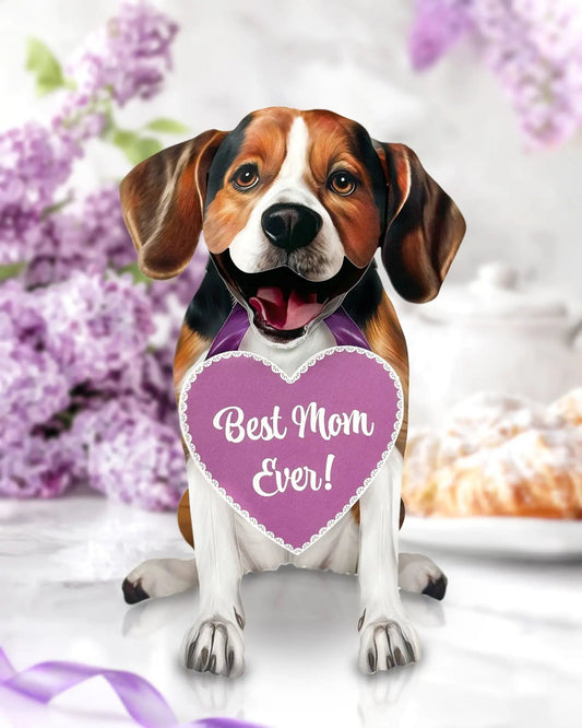 Mother's Day Beagle Pop-Up Card