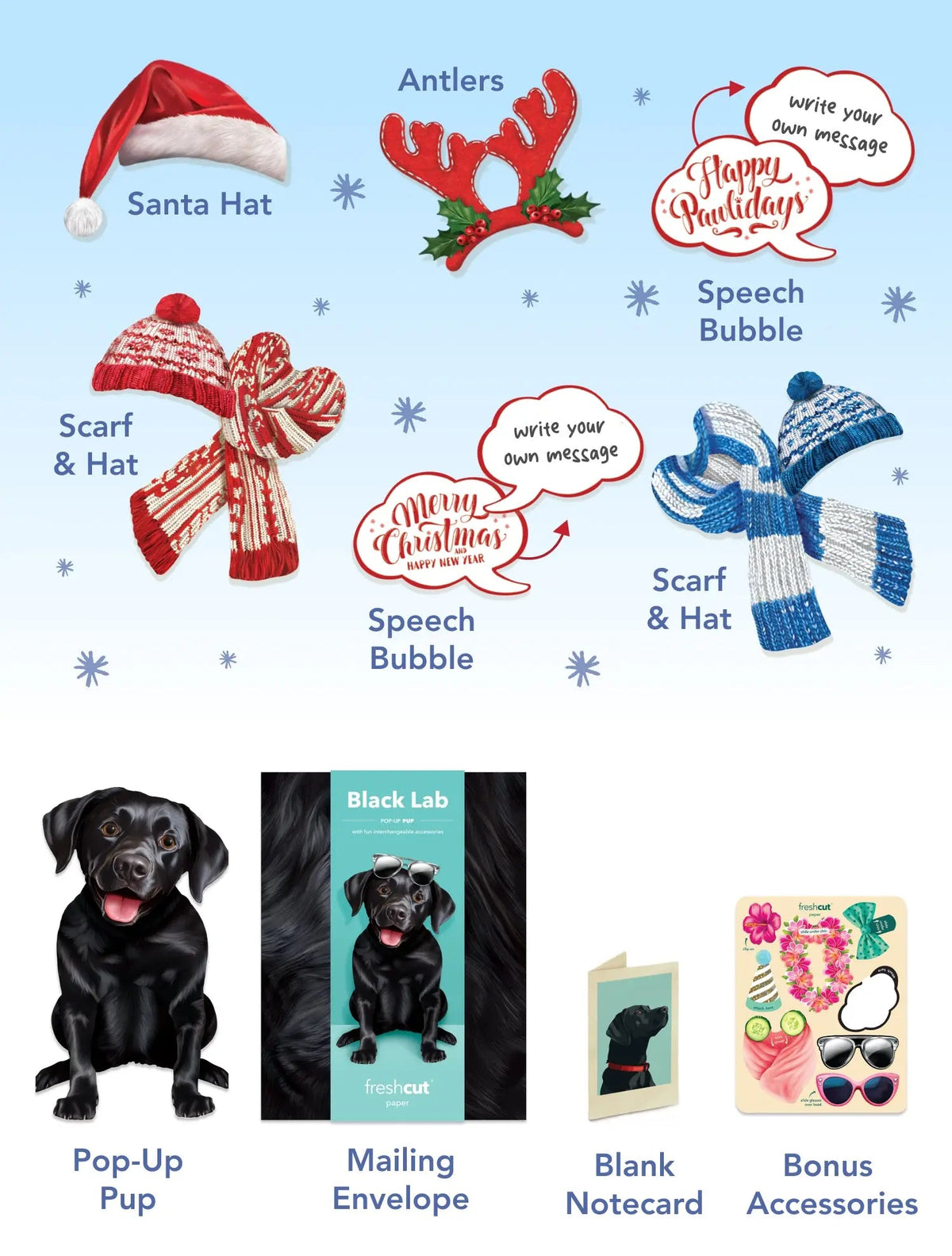 Holiday Black Lab