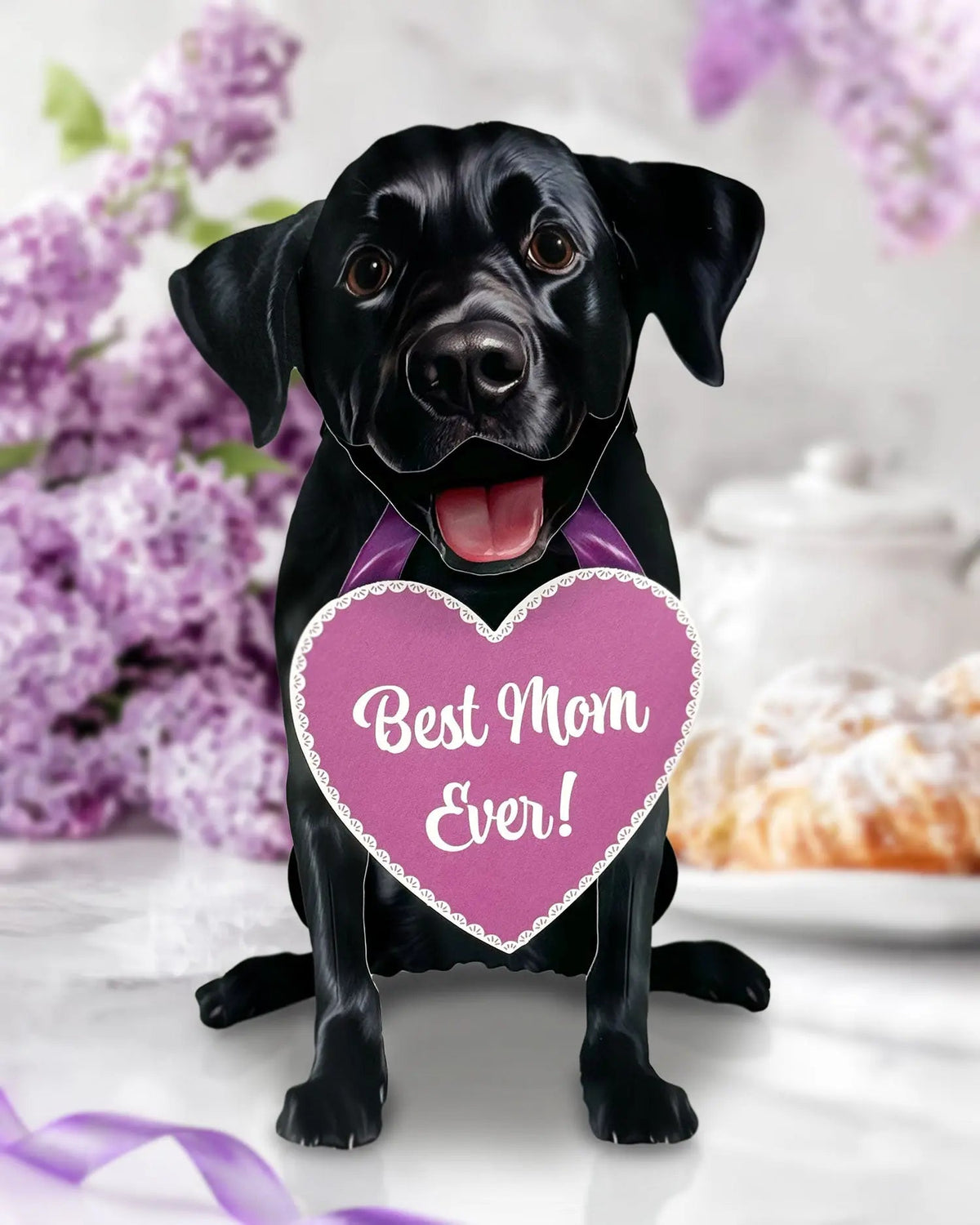 Mother's Day Black Lab Pop-Up Card