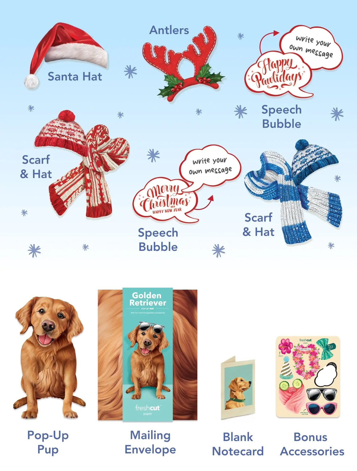 Holiday Golden Retriever