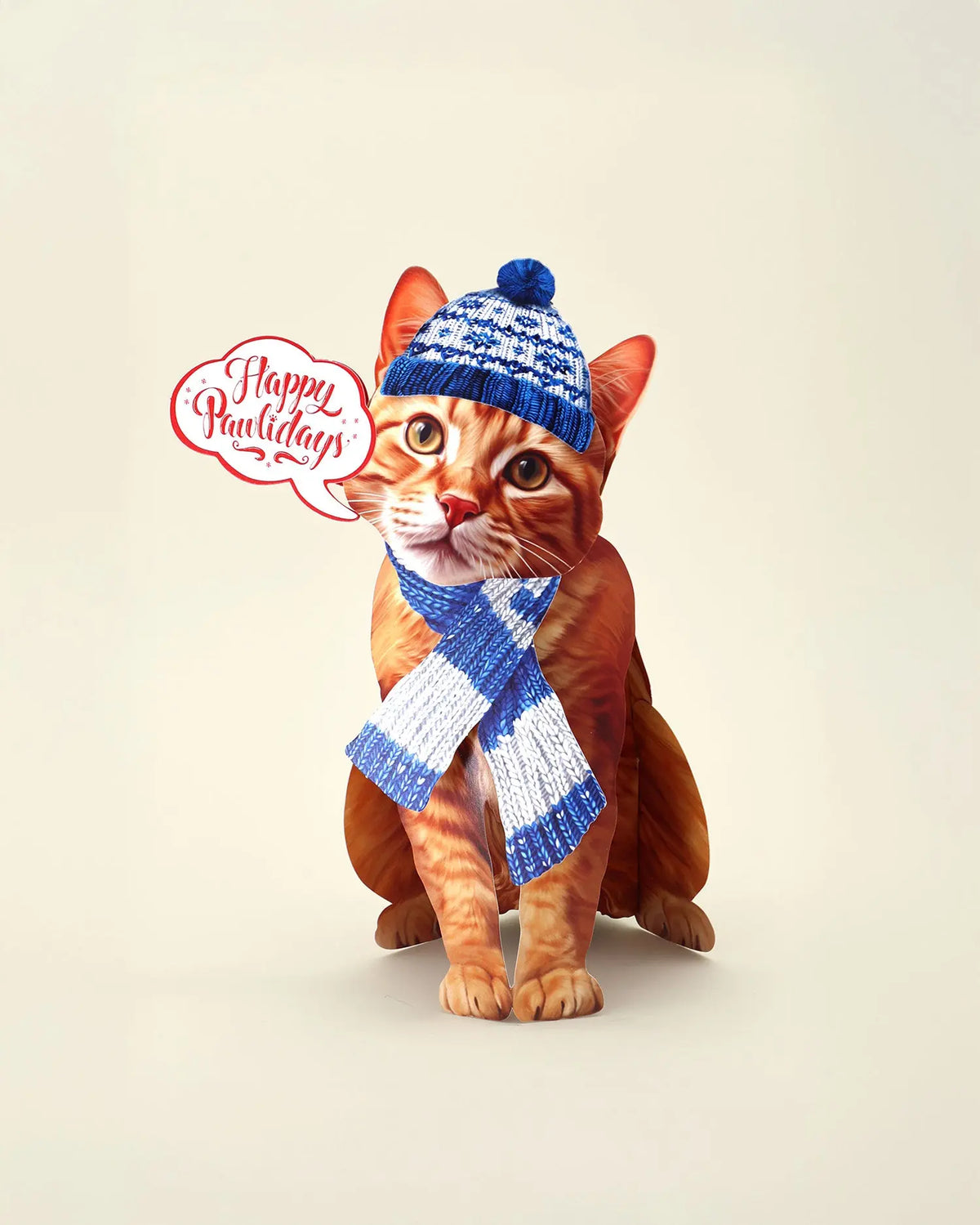 Holiday Orange Tabby Cat