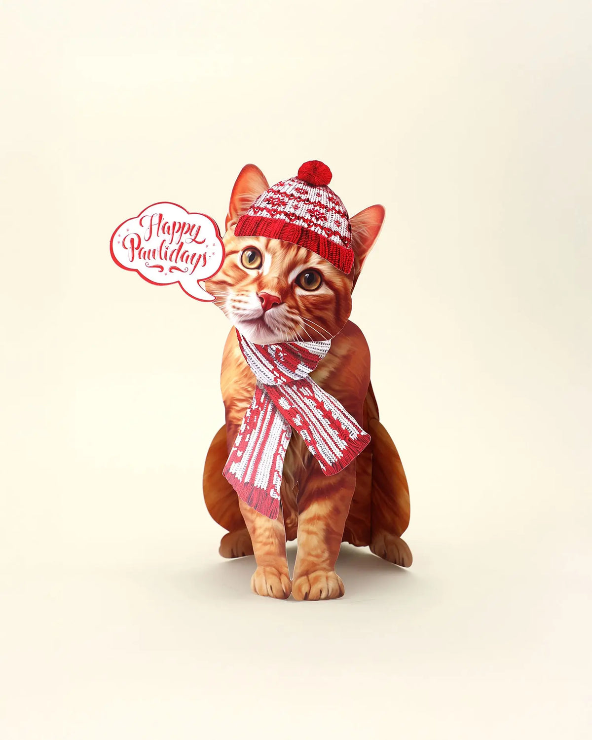 Holiday Orange Tabby Cat