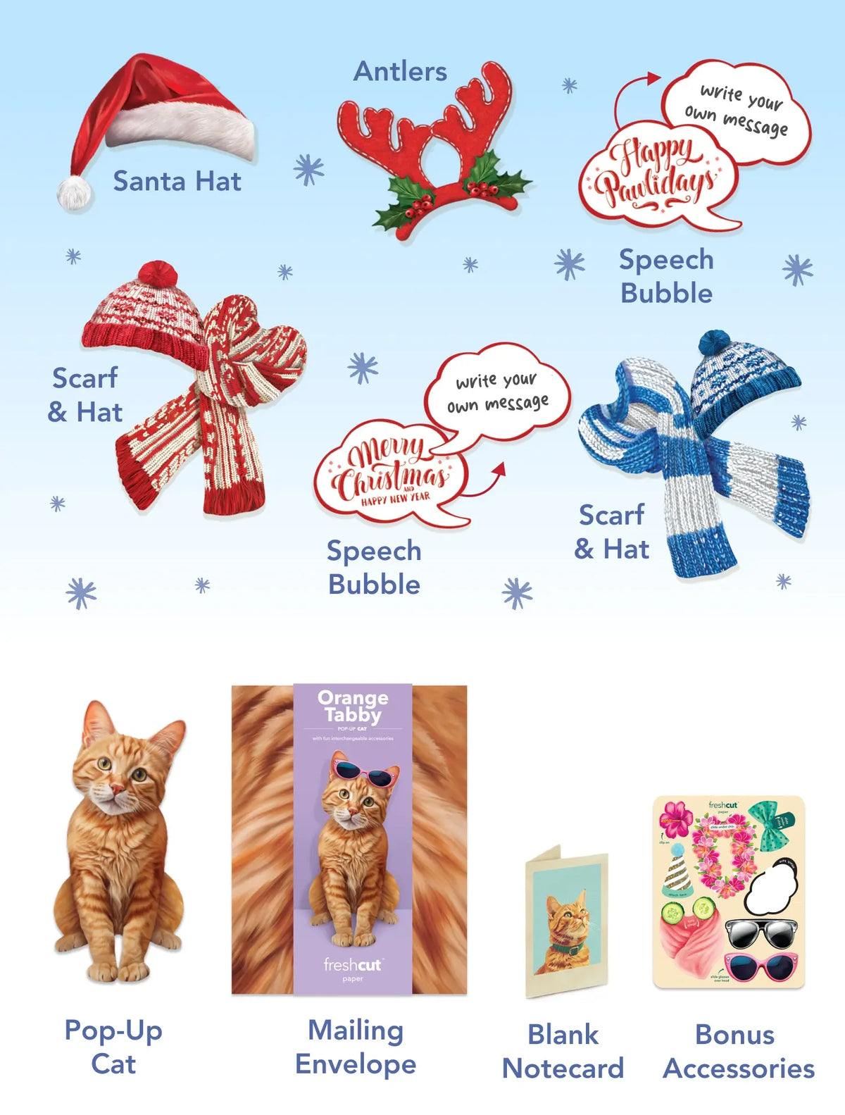 Holiday Orange Tabby Cat