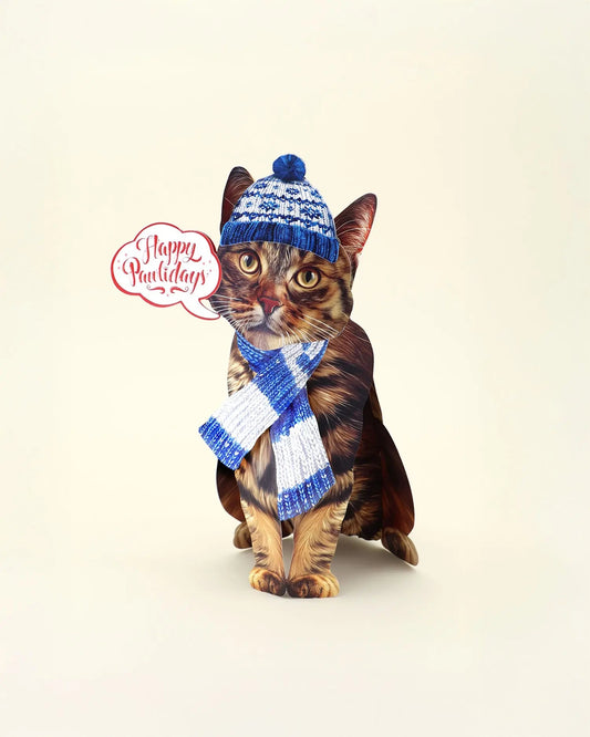 Holiday Brown Tabby Cat