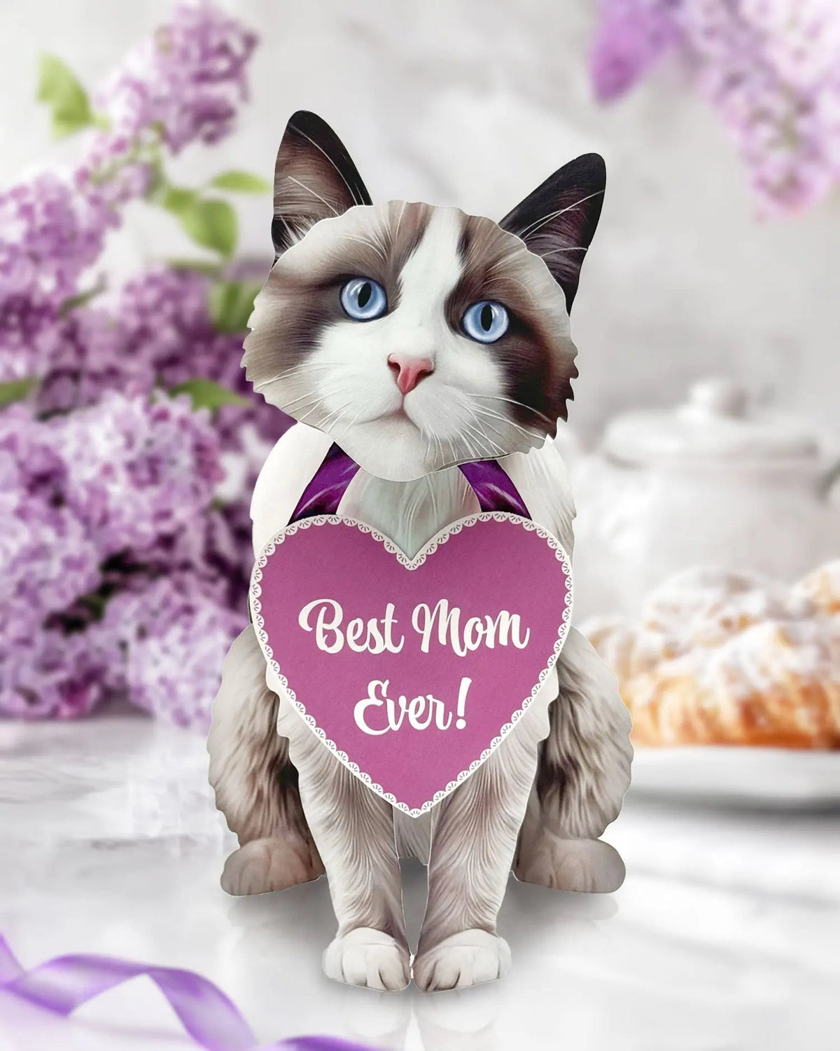 Mother's Day Ragdoll Cat Pop-Up Card