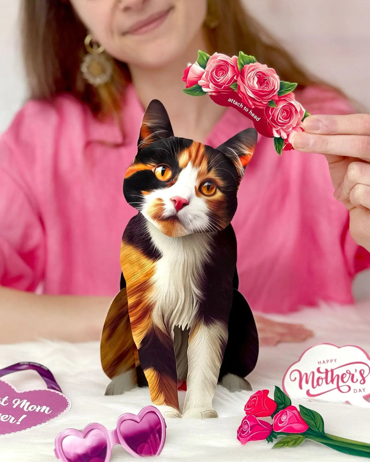 Mother’s Day Calico Cat Pop-Up Card