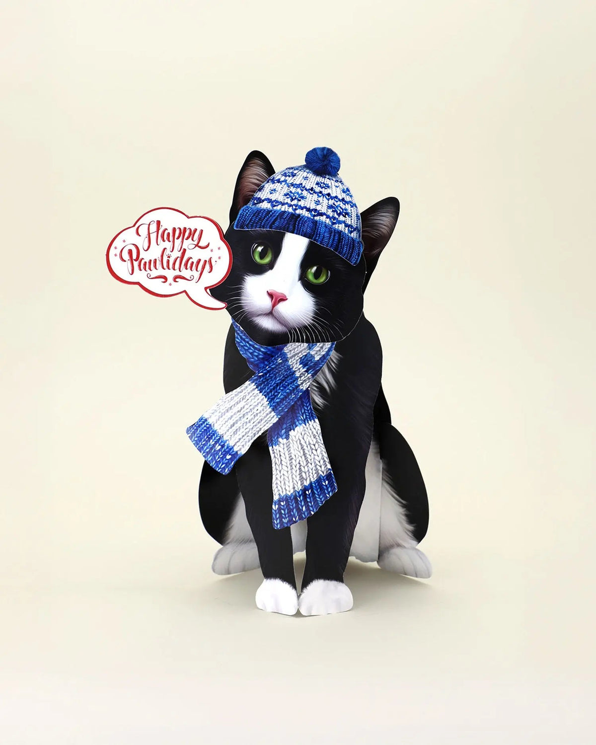 Holiday Tuxedo Cat