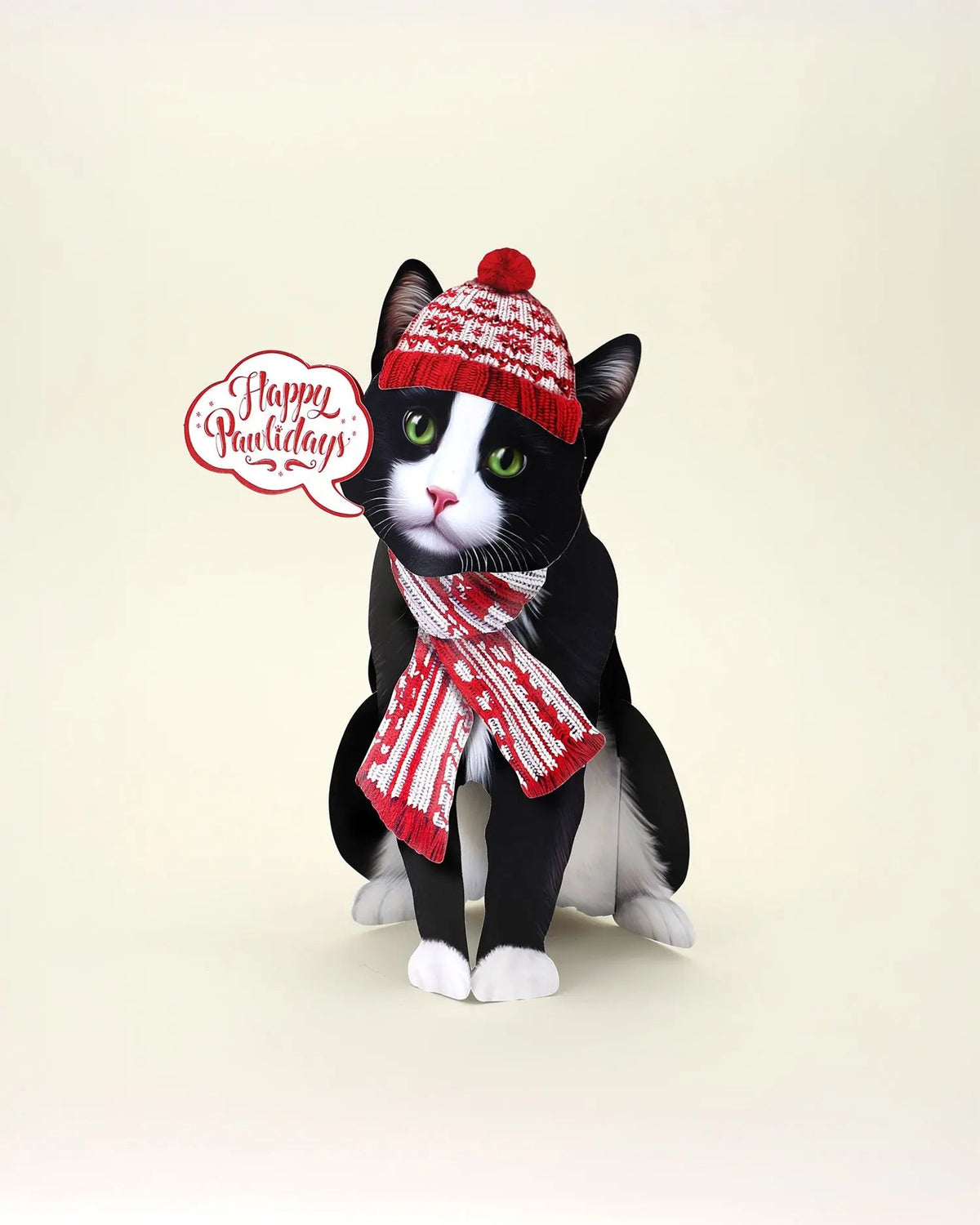 Holiday Tuxedo Cat