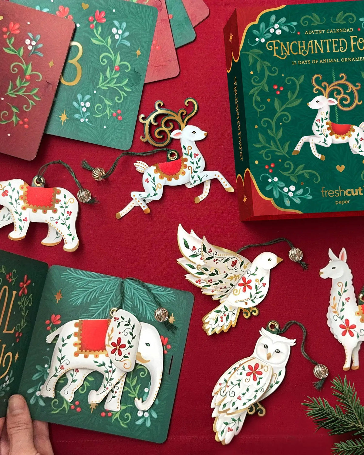 12 Days Enchanted Forest Ornaments Advent