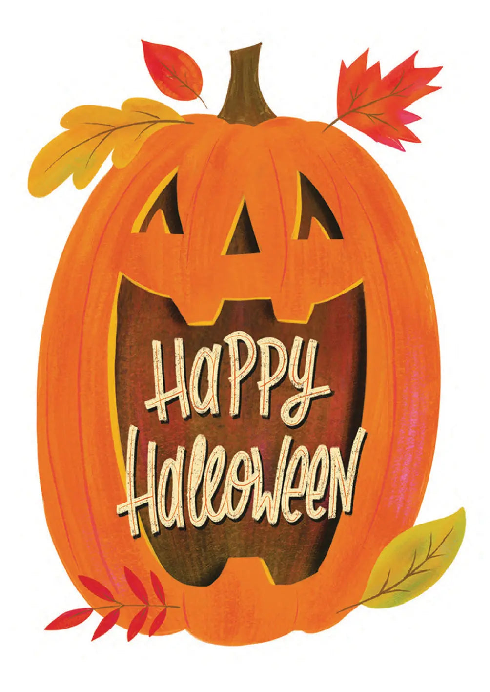 Jack-o'-Lantern Card