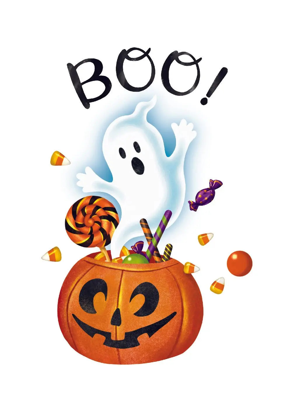 Boo Ghost Card