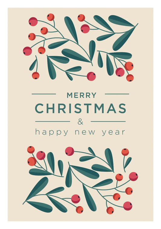 Merry Christmas and Happy New Years Card