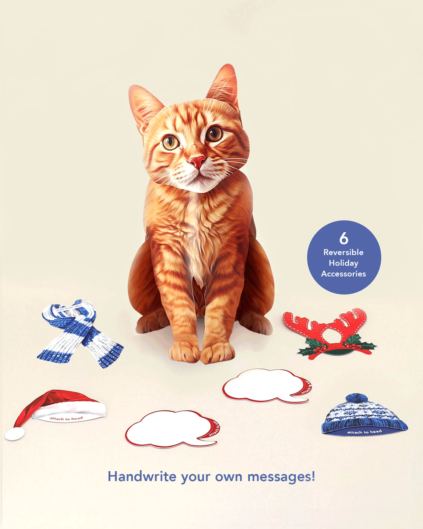 Holiday Orange Tabby Cat